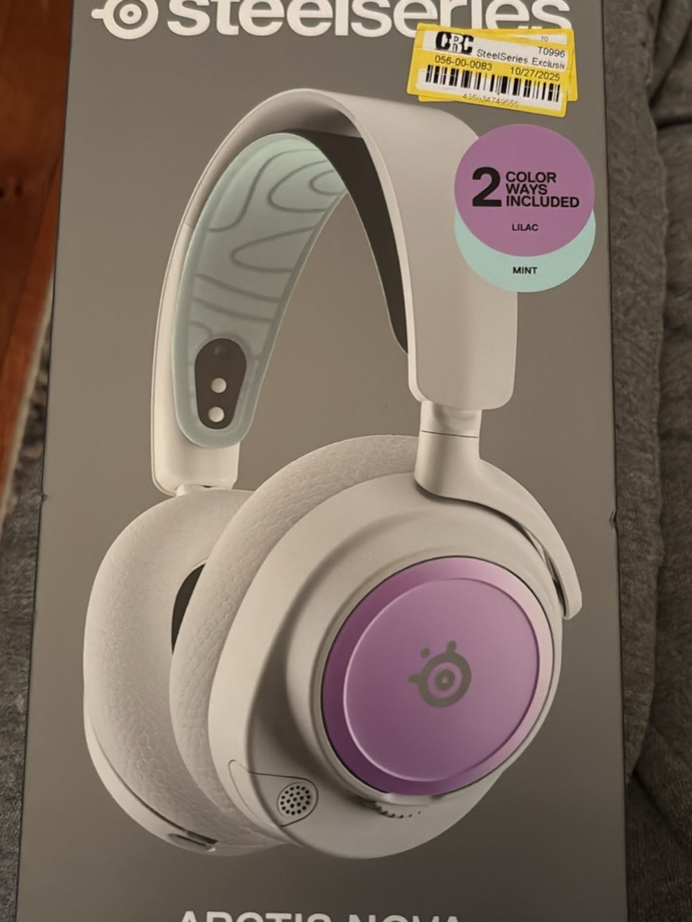 Arctis Nova On-Ear Headphones — Lilac with Mint Accents
